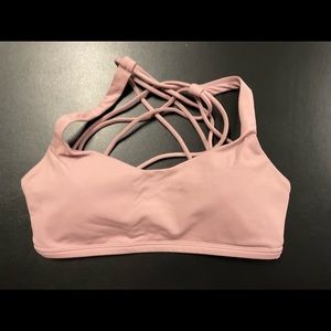 Womens Lululemon Free to be Wild Bra, Size 6, Pink